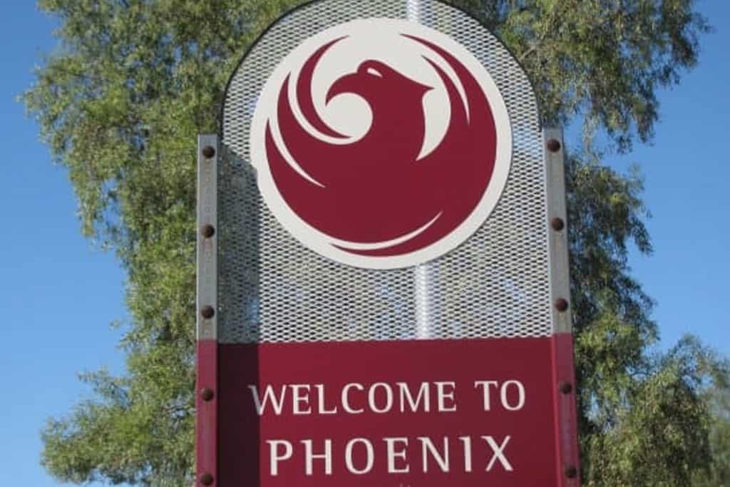 welcome to Phoenix Arizona sign